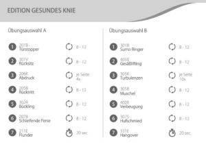Startaufstellung Edition "Gesundes Knied"